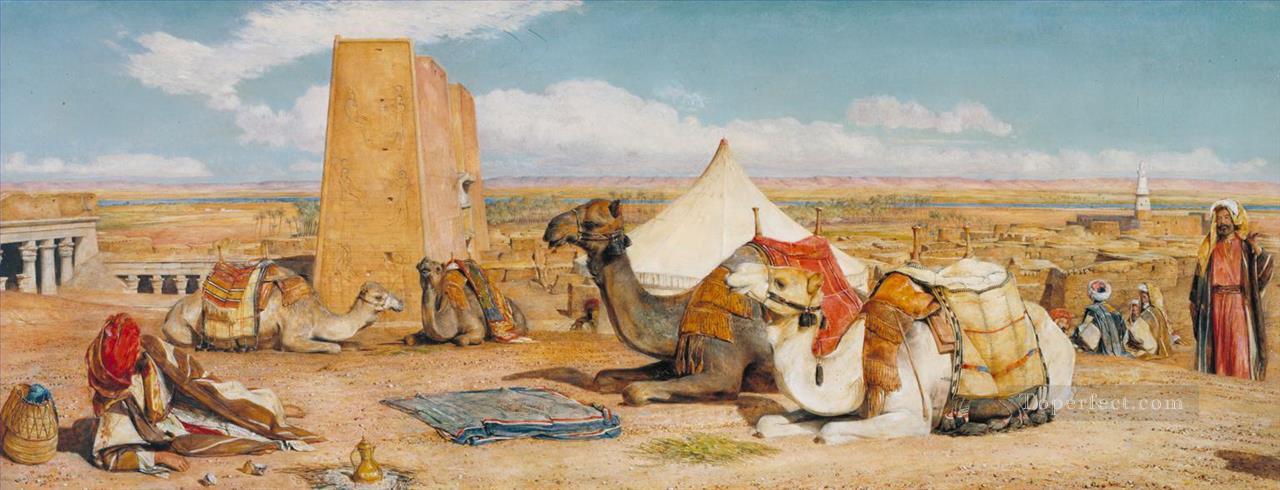 Edfu Upper Egypt John Frederick Lewis Arab Oil Paintings